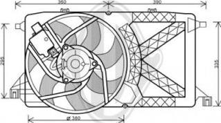 Diederichs DCL1130 - Ventilators, Motora dzesēšanas sistēma autodraugiem.lv