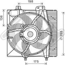 Diederichs DCL1170 - Ventilators, Motora dzesēšanas sistēma autodraugiem.lv