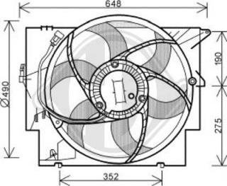 Diederichs DCL1304 - Ventilators, Motora dzesēšanas sistēma autodraugiem.lv