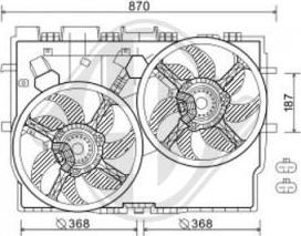 Diederichs DCL1291 - Ventilators, Motora dzesēšanas sistēma autodraugiem.lv