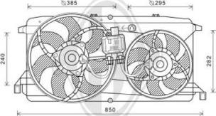 Diederichs DCL1298 - Ventilators, Motora dzesēšanas sistēma autodraugiem.lv