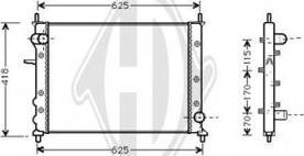 Diederichs DCM1949 - Radiators, Motora dzesēšanas sistēma autodraugiem.lv