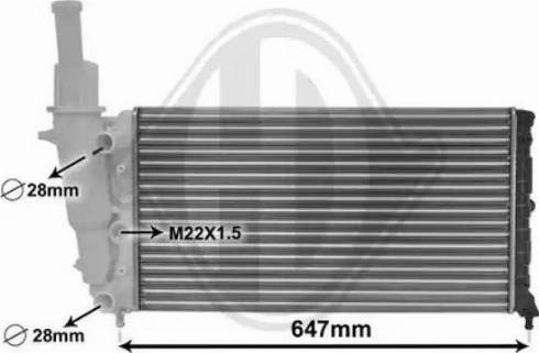 Diederichs DCM1919 - Radiators, Motora dzesēšanas sistēma autodraugiem.lv