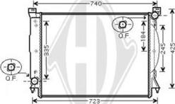 Diederichs DCM1483 - Radiators, Motora dzesēšanas sistēma autodraugiem.lv