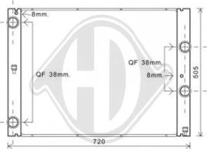 Diederichs DCM1593 - Radiators, Motora dzesēšanas sistēma autodraugiem.lv