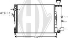 Diederichs DCM1657 - Radiators, Motora dzesēšanas sistēma autodraugiem.lv
