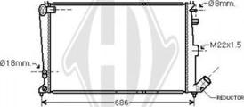 Diederichs DCM1664 - Radiators, Motora dzesēšanas sistēma autodraugiem.lv