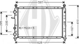 Diederichs DCM1897 - Radiators, Motora dzesēšanas sistēma autodraugiem.lv