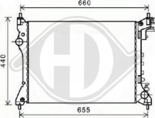 Diederichs DCM1360 - Radiators, Motora dzesēšanas sistēma autodraugiem.lv
