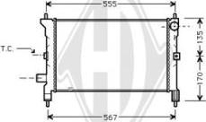 Diederichs DCM1378 - Radiators, Motora dzesēšanas sistēma autodraugiem.lv