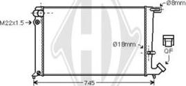 Diederichs DCM1705 - Radiators, Motora dzesēšanas sistēma autodraugiem.lv