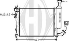 Diederichs DCM1718 - Radiators, Motora dzesēšanas sistēma autodraugiem.lv