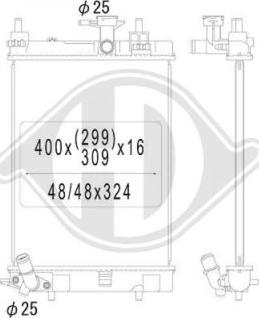 Diederichs DCM1773 - Radiators, Motora dzesēšanas sistēma autodraugiem.lv