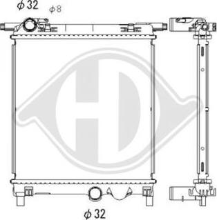 Diederichs DCM3903 - Radiators, Motora dzesēšanas sistēma autodraugiem.lv