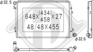 Diederichs DCM3446 - Radiators, Motora dzesēšanas sistēma autodraugiem.lv