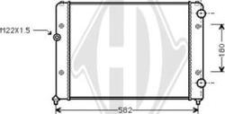 Diederichs DCM3413 - Radiators, Motora dzesēšanas sistēma autodraugiem.lv