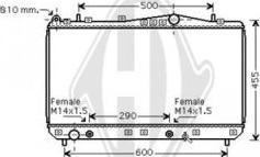 Diederichs DCM3595 - Radiators, Motora dzesēšanas sistēma autodraugiem.lv
