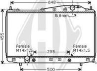 Diederichs DCM3597 - Radiators, Motora dzesēšanas sistēma autodraugiem.lv
