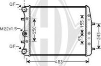 Diederichs DCM3564 - Radiators, Motora dzesēšanas sistēma autodraugiem.lv