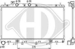 Diederichs DCM3046 - Radiators, Motora dzesēšanas sistēma autodraugiem.lv