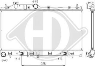 Diederichs DCM3043 - Radiators, Motora dzesēšanas sistēma autodraugiem.lv