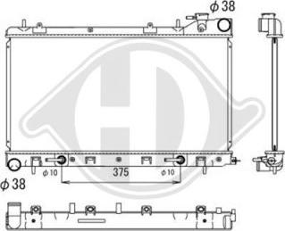 Diederichs DCM3050 - Radiators, Motora dzesēšanas sistēma autodraugiem.lv