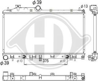 Diederichs DCM3051 - Radiators, Motora dzesēšanas sistēma autodraugiem.lv