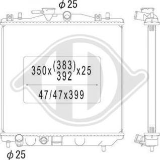 Diederichs DCM3019 - Radiators, Motora dzesēšanas sistēma autodraugiem.lv