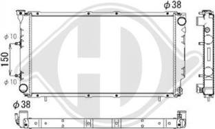 Diederichs DCM3016 - Radiators, Motora dzesēšanas sistēma autodraugiem.lv