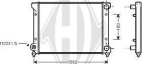 Diederichs DCM3010 - Radiators, Motora dzesēšanas sistēma autodraugiem.lv