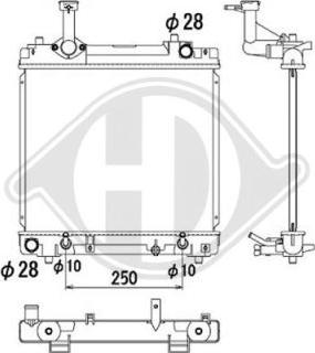 Diederichs DCM3121 - Radiators, Motora dzesēšanas sistēma autodraugiem.lv