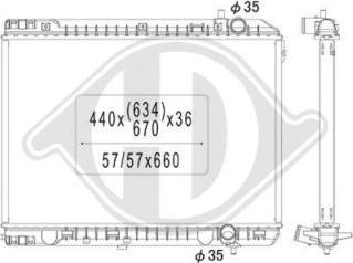 Diederichs DCM3818 - Radiators, Motora dzesēšanas sistēma autodraugiem.lv