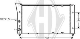 Diederichs DCM3398 - Radiators, Motora dzesēšanas sistēma autodraugiem.lv
