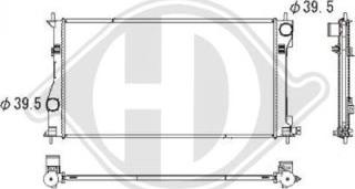 Diederichs DCM3349 - Radiators, Motora dzesēšanas sistēma autodraugiem.lv