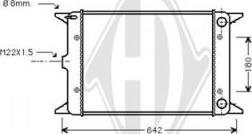 Diederichs DCM3368 - Radiators, Motora dzesēšanas sistēma autodraugiem.lv