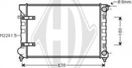 Diederichs DCM3384 - Radiators, Motora dzesēšanas sistēma autodraugiem.lv