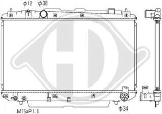 Diederichs DCM3265 - Radiators, Motora dzesēšanas sistēma autodraugiem.lv