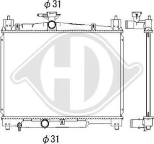 Diederichs DCM3210 - Radiators, Motora dzesēšanas sistēma autodraugiem.lv