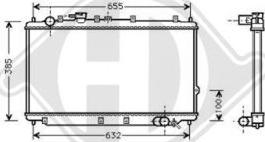 Diederichs DCM3795 - Radiators, Motora dzesēšanas sistēma autodraugiem.lv