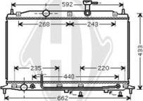 Diederichs DCM3713 - Radiators, Motora dzesēšanas sistēma autodraugiem.lv