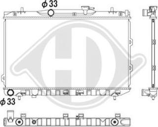 Diederichs DCM3778 - Radiators, Motora dzesēšanas sistēma autodraugiem.lv