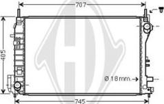 Diederichs DCM2994 - Radiators, Motora dzesēšanas sistēma autodraugiem.lv