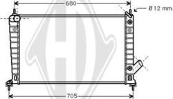 Diederichs DCM2991 - Radiators, Motora dzesēšanas sistēma autodraugiem.lv