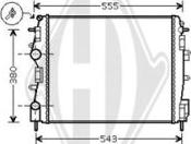 Diederichs DCM2944 - Radiators, Motora dzesēšanas sistēma autodraugiem.lv