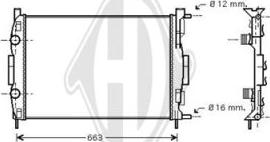 Diederichs DCM2924 - Radiators, Motora dzesēšanas sistēma autodraugiem.lv