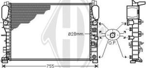 Diederichs DCM2406 - Radiators, Motora dzesēšanas sistēma autodraugiem.lv