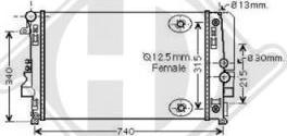 Diederichs DCM2426 - Radiators, Motora dzesēšanas sistēma autodraugiem.lv