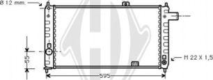Diederichs DCM2558 - Radiators, Motora dzesēšanas sistēma autodraugiem.lv