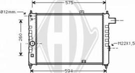 Diederichs DCM2563 - Radiators, Motora dzesēšanas sistēma autodraugiem.lv