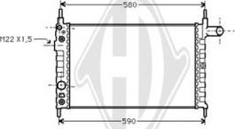 Diederichs DCM2588 - Radiators, Motora dzesēšanas sistēma autodraugiem.lv